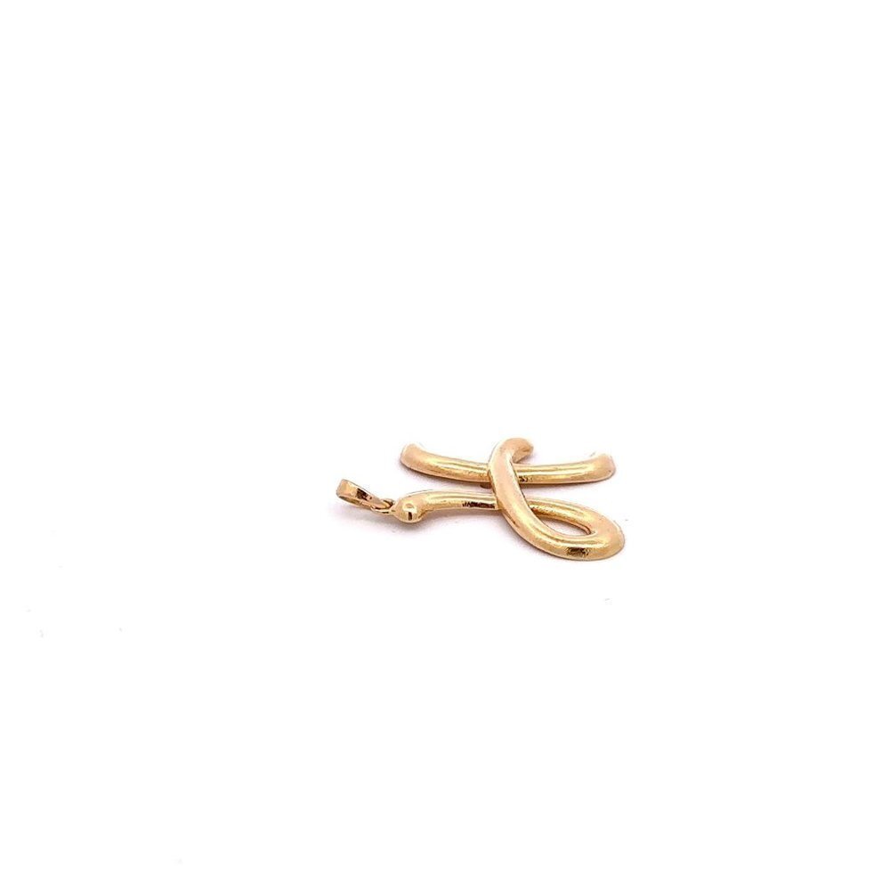 18K Gold Pendant Letter H Initial 2.08 grams - Picture 9 of 9